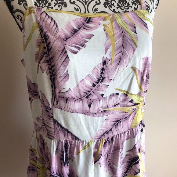 LOFT Paradise Tiered Mini Dress - Whisper White - Size 10 - Picture 5 of 10